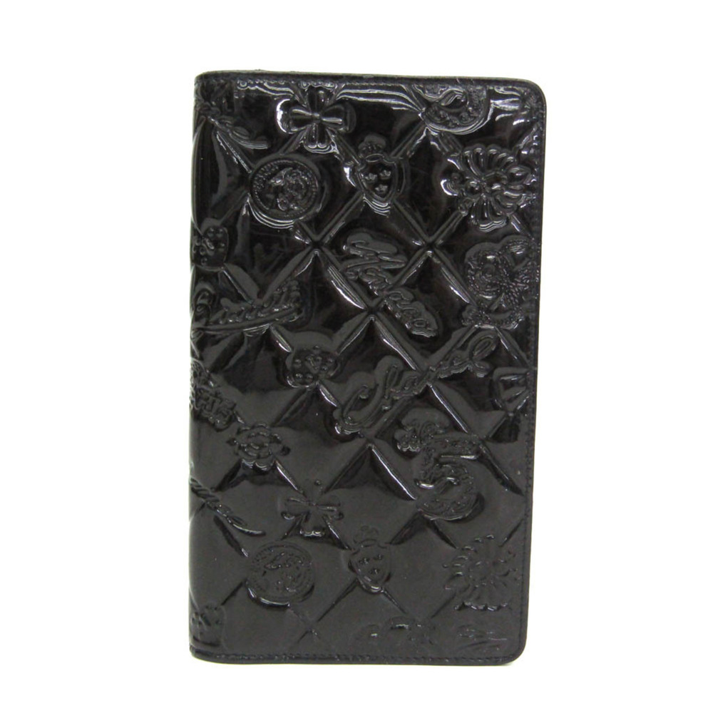 Chanel Icon Symbol Charm A37151 Women's Patent Leather Long Wallet (bi-fold) ...
